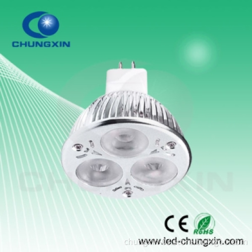 3W LED High Power Spotlight with MR16 Standard Socket